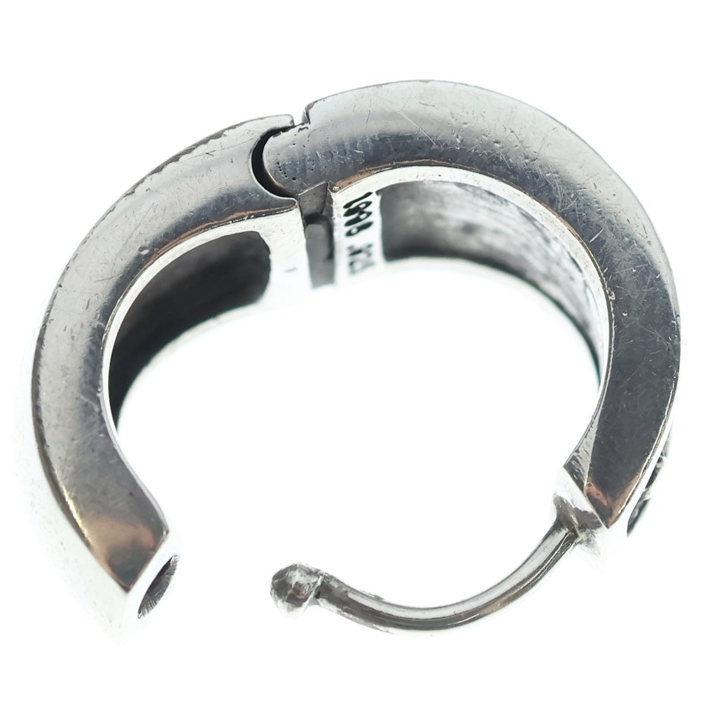 CHROME HEARTS(クロムハーツ) NARROW V-CHX R ナローVバンド CHプラス フープピアス シルバー