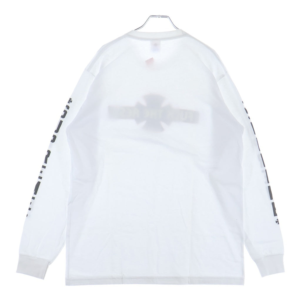 SUPREME(シュプリーム) 15AW × Independent L/S Tee インデペンデント プリント クルーネック 長袖Tシャツ カットソー ホワイト