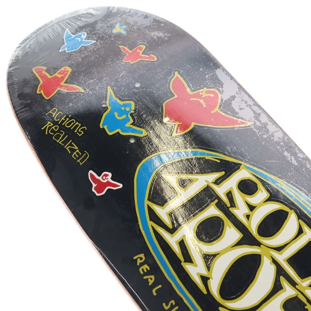 MARK GONZALES(マークゴンザレス) × Real Skateboards Roll 4 Rob Skateboards Deck リアルスケートボード ロールフォーロブ スケートボード デッキ ブラック/マルチ