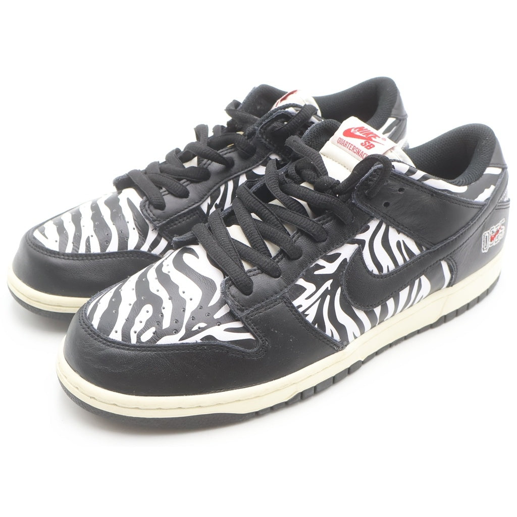 NIKE SB(ナイキエスビー) ×QUARTER SNACKS DUNK LOW ZEBRA CAKE クウォータースナックス ダンク ゼブラケーキ ローカットスニーカー ブラック/ホワイト US11/29cm DM3510-001