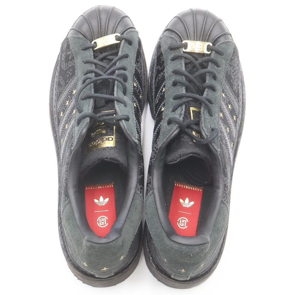 adidas(アディダス) ×CLOT SUPERSTAR LUNAR NEW TEAR クロット スーパースター レザーローカットスニーカー ブラック US11/29cm JR5114
