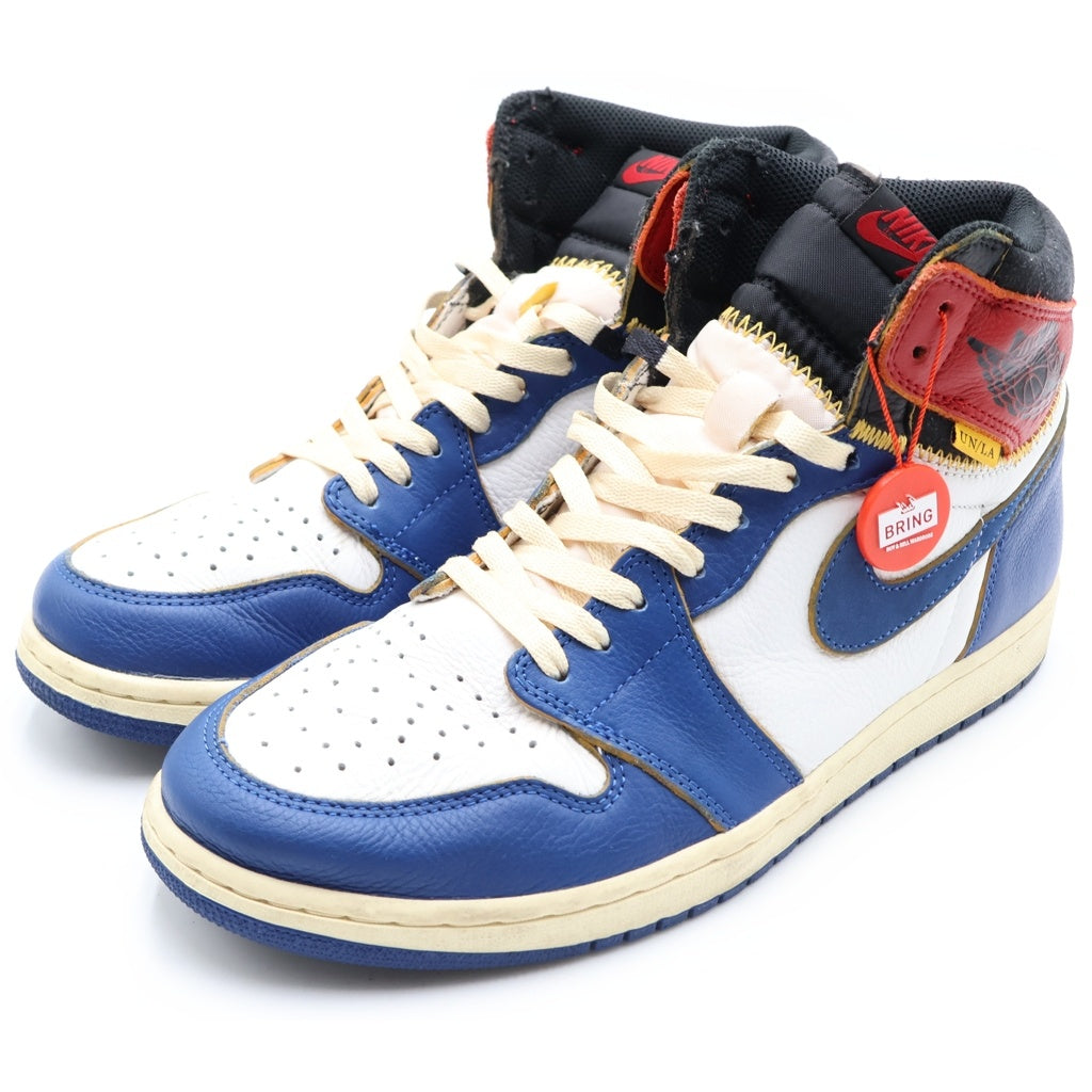 NIKE(ナイキ) ×UNION AIR JORDAN 1 RETRO HI NRG ユニオン エアジョーダン1 レトロ ハイカットスニーカー ホワイト/ブルー/レッド US11/29cm BV1300-146