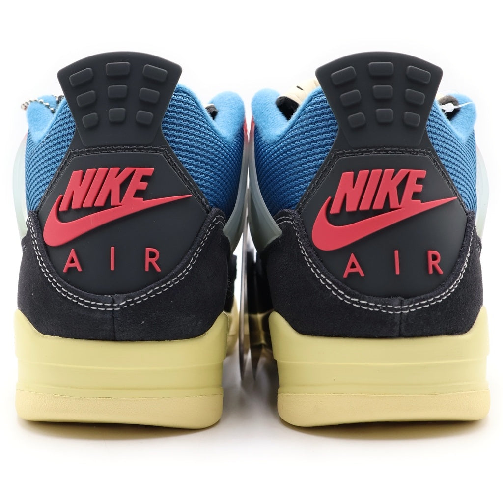 NIKE(ナイキ) ×UNION AIR JORDAN 4 Off Noir ユニオン エアジョーダン4 オフノワール スニーカー ブラック/ブルー US8/26cm DC9533-001