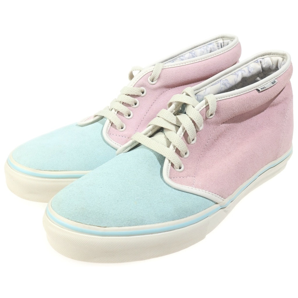 VANS(ヴァンズ) × MARC JACOBS CHUKKA BOOT マークジェイコブス チャッカ ブーツ スエード パステルカラー ミッドカットスニーカー ピンク/ライトブルー US11/29cm 5019876110