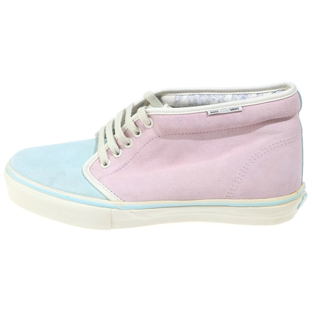 VANS(ヴァンズ) × MARC JACOBS CHUKKA BOOT マークジェイコブス チャッカ ブーツ スエード パステルカラー ミッドカットスニーカー ピンク/ライトブルー US9/27cm 5019876110