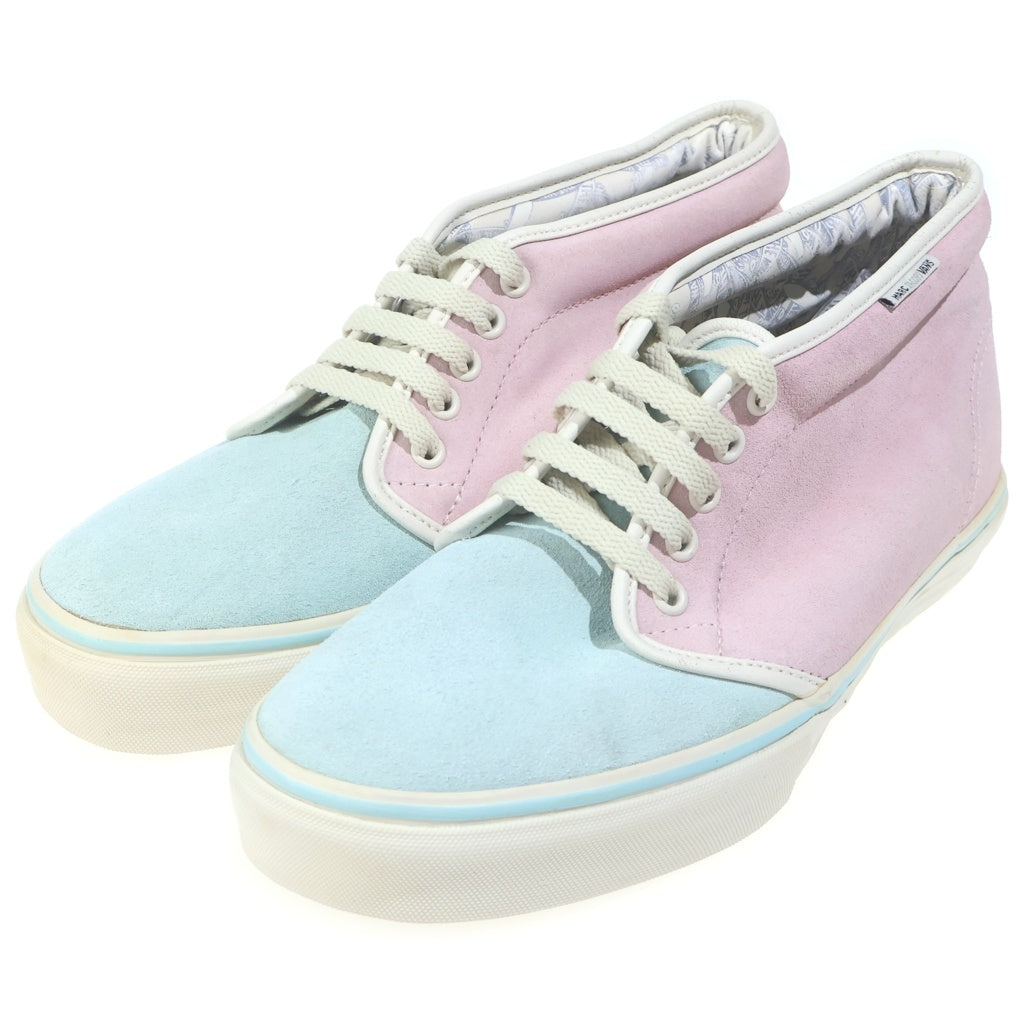 VANS(ヴァンズ) × MARC JACOBS CHUKKA BOOT マークジェイコブス チャッカ ブーツ スエード パステルカラー ミッドカットスニーカー ピンク/ライトブルー US9/27cm 5019876110
