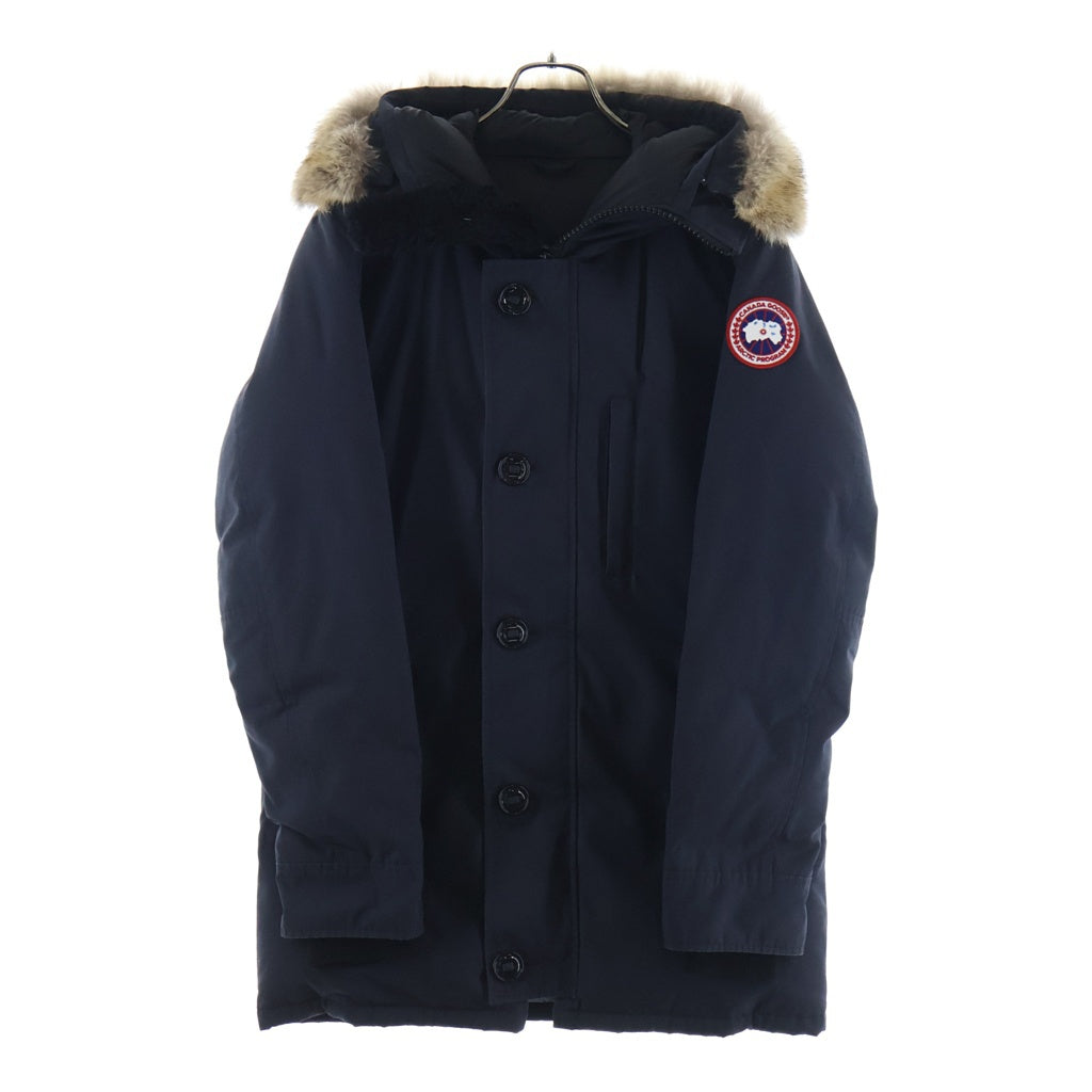 CANADA GOOSE(カナダグース) JASPER DOWN JACKET ジャスパー コヨーテファー フーデッド ダウンジャケット ブラック 3438JM