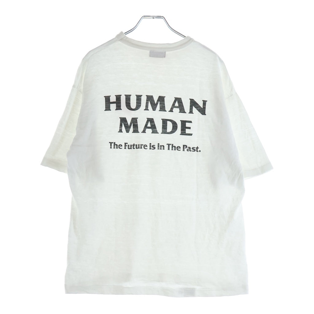HUMAN MADE(ヒューマンメイド) 26SS × RED WING GRAPHIC T-SHIRT レッドウィング フロントロゴ グラフィックプリント クルーネック 半袖Tシャツ カットソー ホワイト