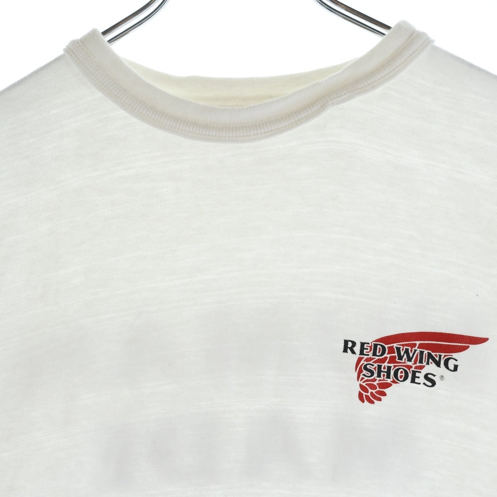 HUMAN MADE(ヒューマンメイド) 26SS × RED WING GRAPHIC T-SHIRT レッドウィング フロントロゴ グラフィックプリント クルーネック 半袖Tシャツ カットソー ホワイト