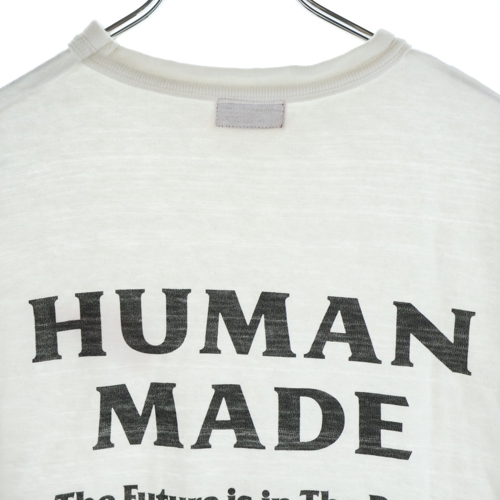 HUMAN MADE(ヒューマンメイド) 26SS × RED WING GRAPHIC T-SHIRT レッドウィング フロントロゴ グラフィックプリント クルーネック 半袖Tシャツ カットソー ホワイト