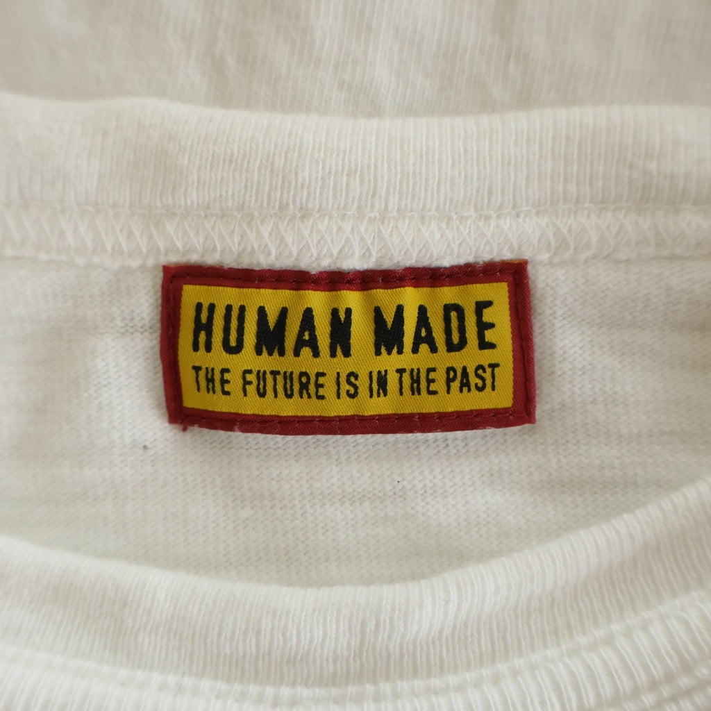 HUMAN MADE(ヒューマンメイド) 26SS × RED WING GRAPHIC T-SHIRT レッドウィング フロントロゴ グラフィックプリント クルーネック 半袖Tシャツ カットソー ホワイト