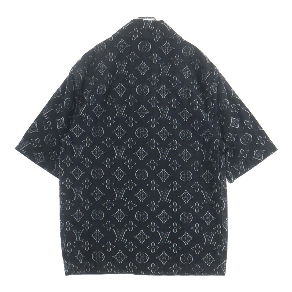 LOUIS VUITTON(ルイヴィトン) 23AW モノグラム ショートスリーブ シャンブレー 半袖シャツ ブラック RM232 ARS HPS73W