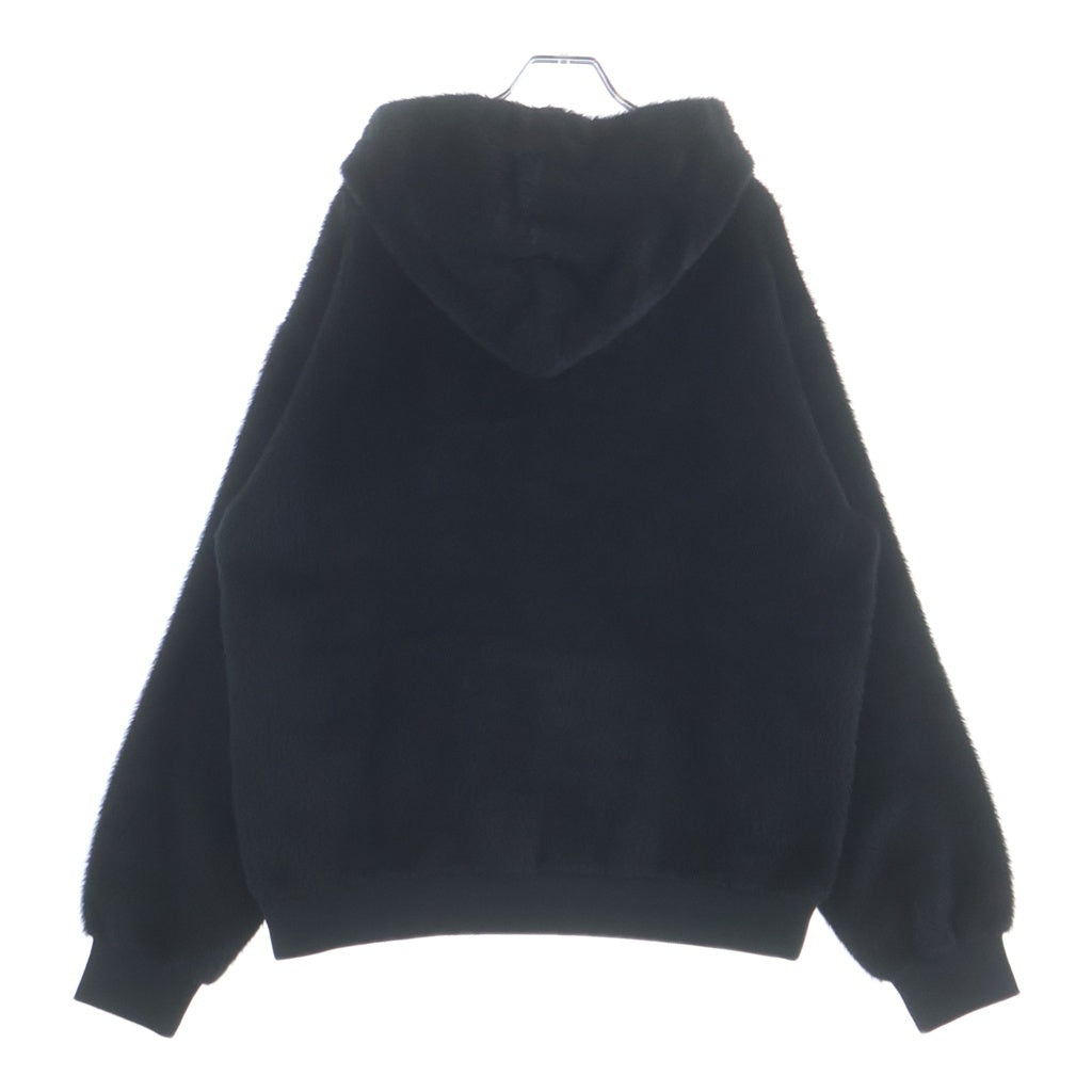 CELINE(セリーヌ) エディ期 スタッズロゴ アルパカ ウール混 プルオーバーパーカー ブラック 2Y988925R