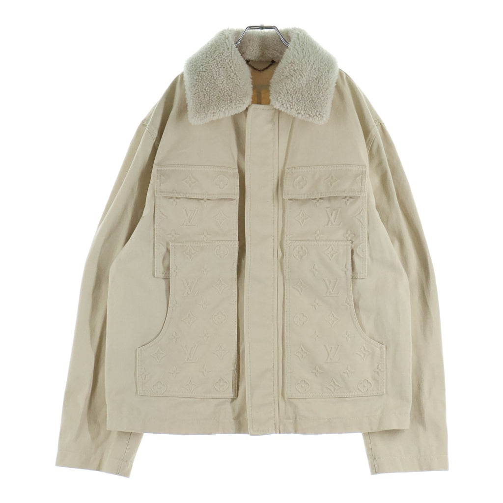 LOUIS VUITTON(ルイヴィトン) 23SS モノグラム ワークウエア ボアデニムジャケット アイボリー 1AATH0 RM231Q TZ0 HOA45W