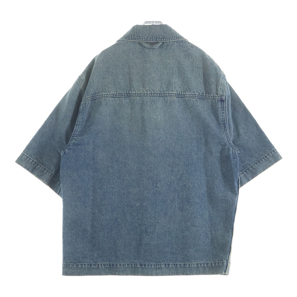 LOUIS VUITTON(ルイヴィトン) 23AW LVモノグラム デニム 半袖シャツ インディゴ RM232Q Y38 HOS46W