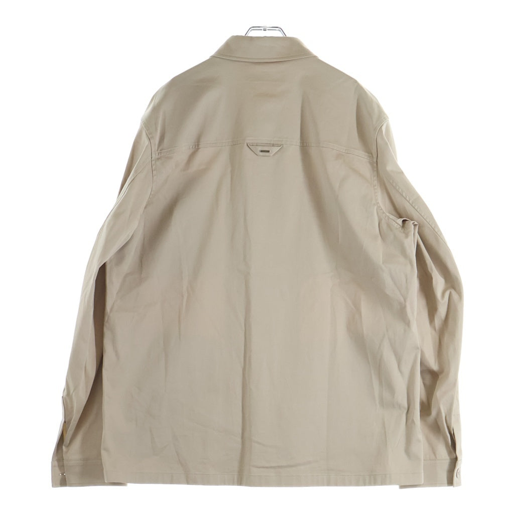 LOUIS VUITTON ルイヴィトン 24SS モノグラム フロックカジュアル コットン オーバーシャツ ベージュ 1AFA81 LOUIS VUITTON(ルイヴィトン) 24SS モノグラム フロックカジュアル