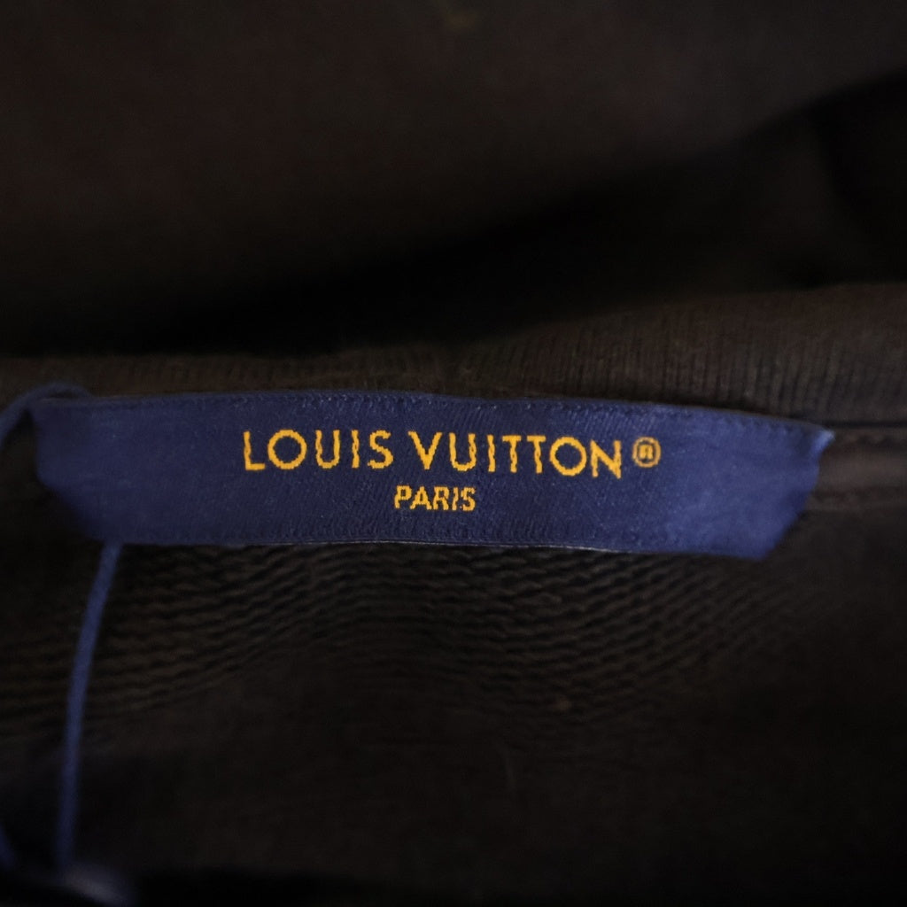 LOUIS VUITTON(ルイヴィトン) 25SS パール エンベリッシュド プルオーバースウェットパーカー フーディ ブラウン RM251M ZA8 HSY92W