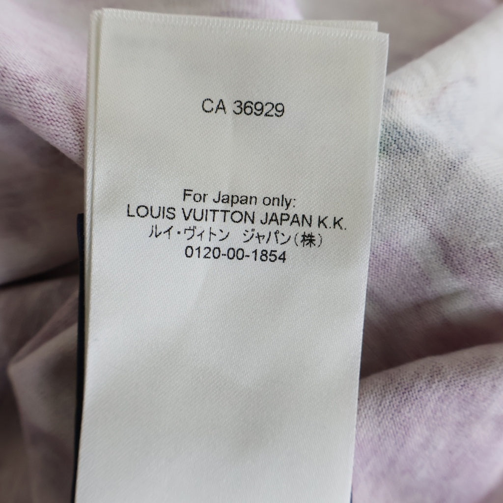 LOUIS VUITTON(ルイヴィトン) 24AW ロゴ エンブロイダリー 総柄 クルーネック 半袖Tシャツ カットソー ピンク RM242MM NPG HRY20W