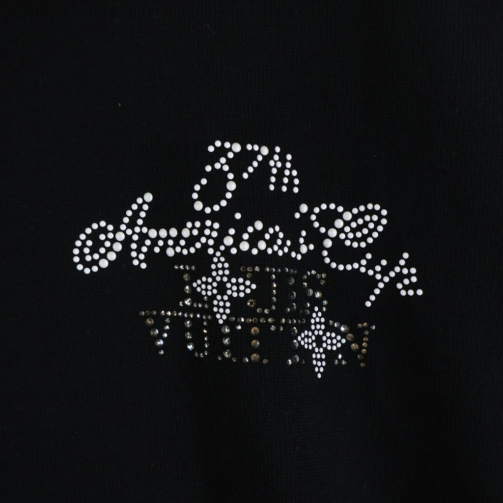 LOUIS VUITTON(ルイヴィトン) 24AW アメリカズカップ エンベリッシュド クルーネック 半袖Tシャツ カットソーブラック RM242MH OY8 HRN57W