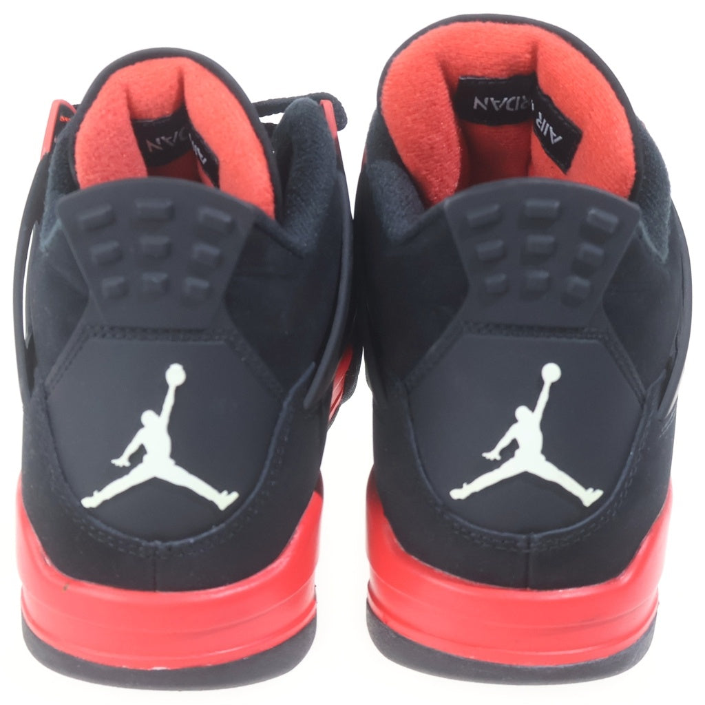 NIKE(ナイキ) AIR JORDAN 4 RETRO RED THUNDER CRIMSON エアジョーダン4 レトロ レッド サンダー クリムゾン ハイカットスニーカー ブラック/レッド US8.5/26.5cm CT8527-016