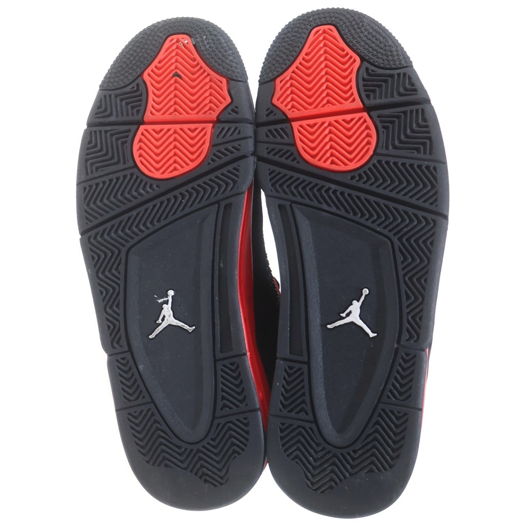 NIKE(ナイキ) AIR JORDAN 4 RETRO RED THUNDER CRIMSON エアジョーダン4 レトロ レッド サンダー クリムゾン ハイカットスニーカー ブラック/レッド US8.5/26.5cm CT8527-016