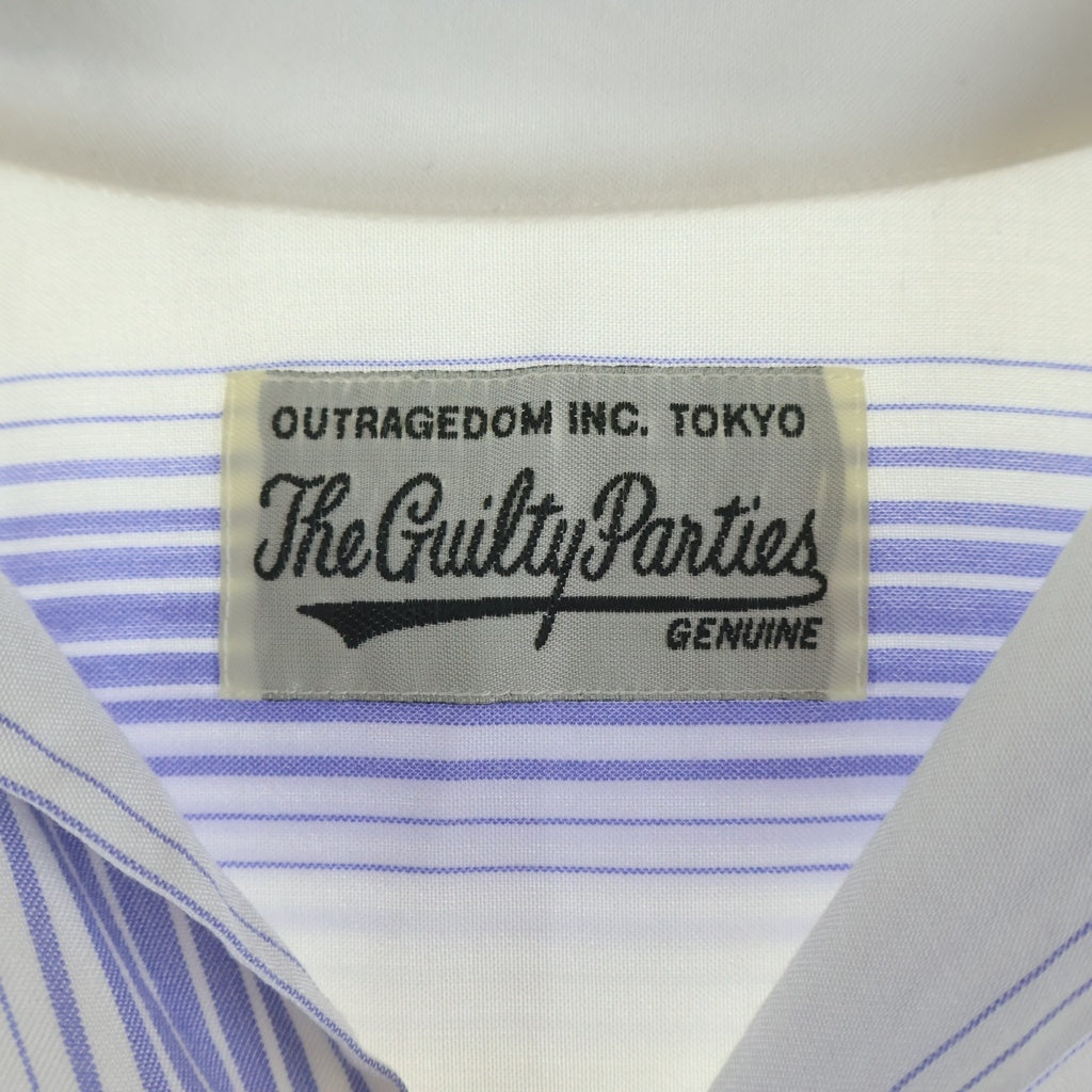 WACKO MARIA(ワコマリア) Striped Open Collar S/S Shirt ストライプド オープンカラー 半袖シャツ ホワイト/ブルー