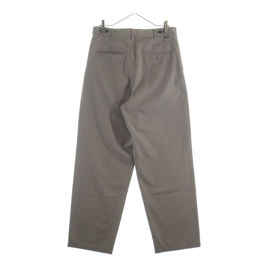 てら　 Stussy ダイヤモンドパターンスラックス STUSSY(ステューシー) 22SS Striped Volume Pleated Trouser