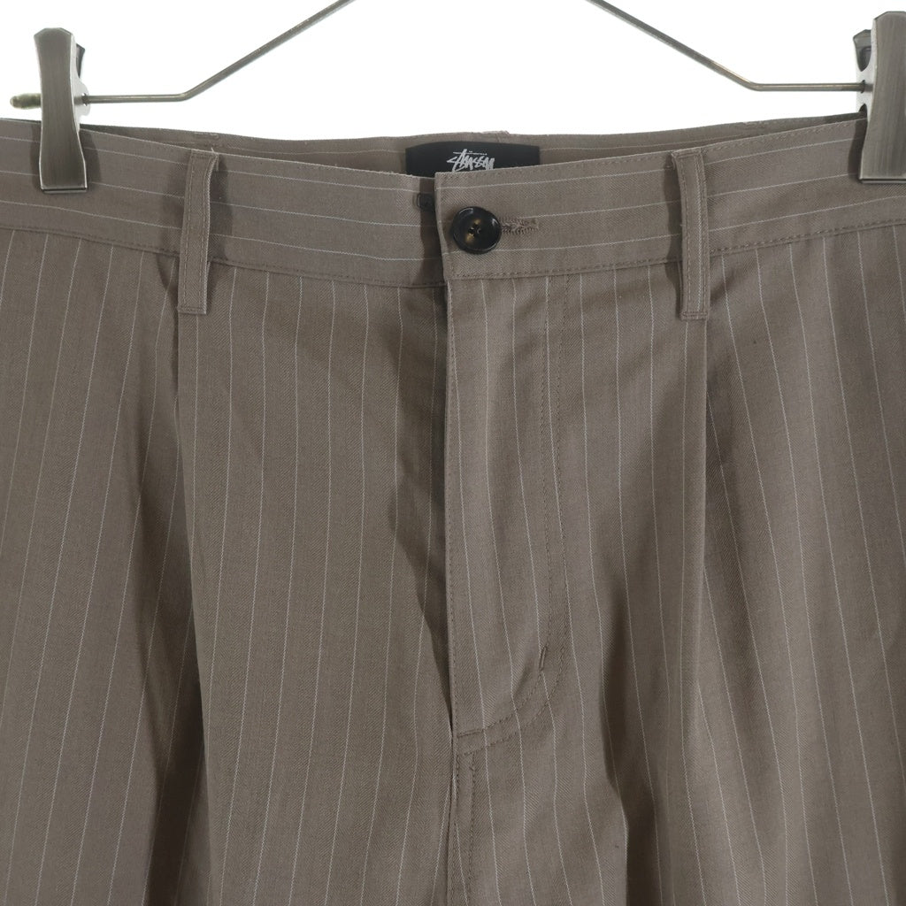 STUSSY(ステューシー) 22SS Striped Volume Pleated Trouser