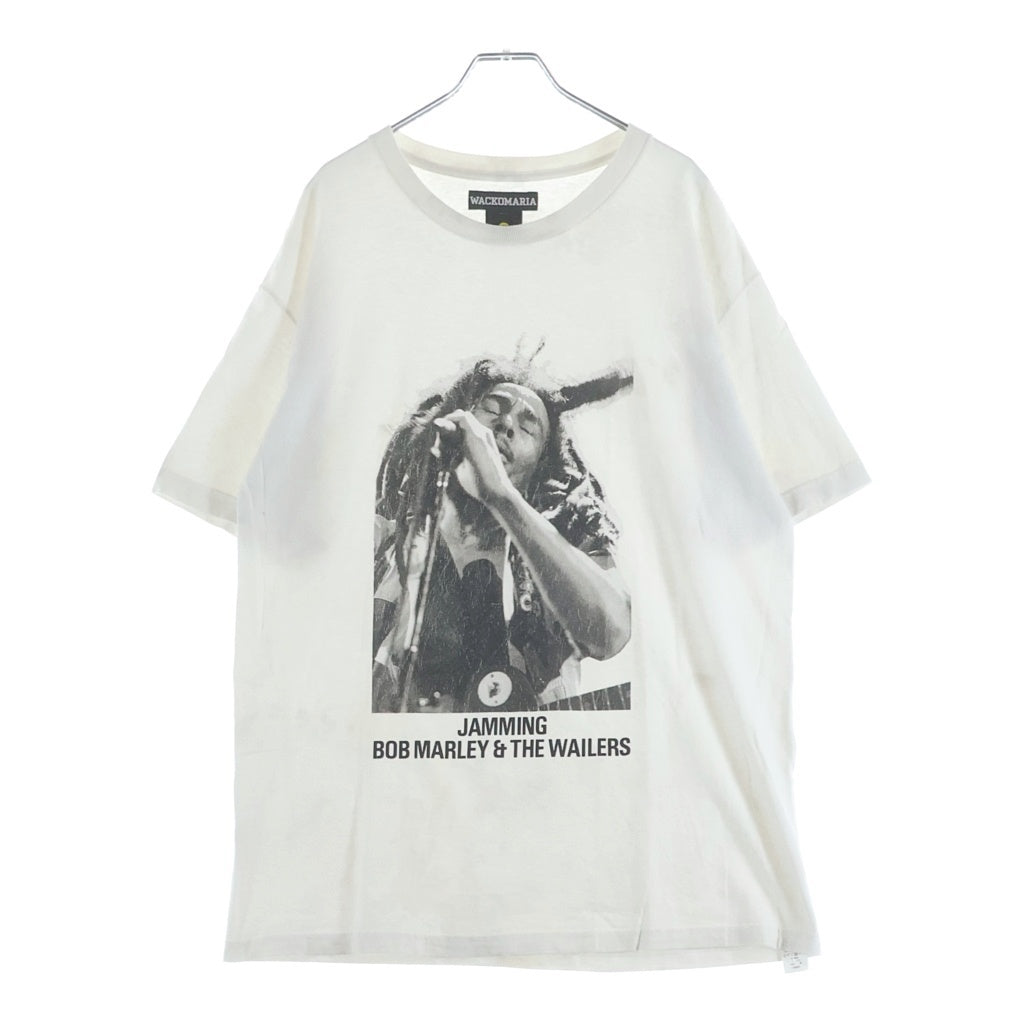 WACKO MARIA(ワコマリア) Bob Marley ボブマーリー フロントフォトプリント 半袖Tシャツ カットソー ホワイト