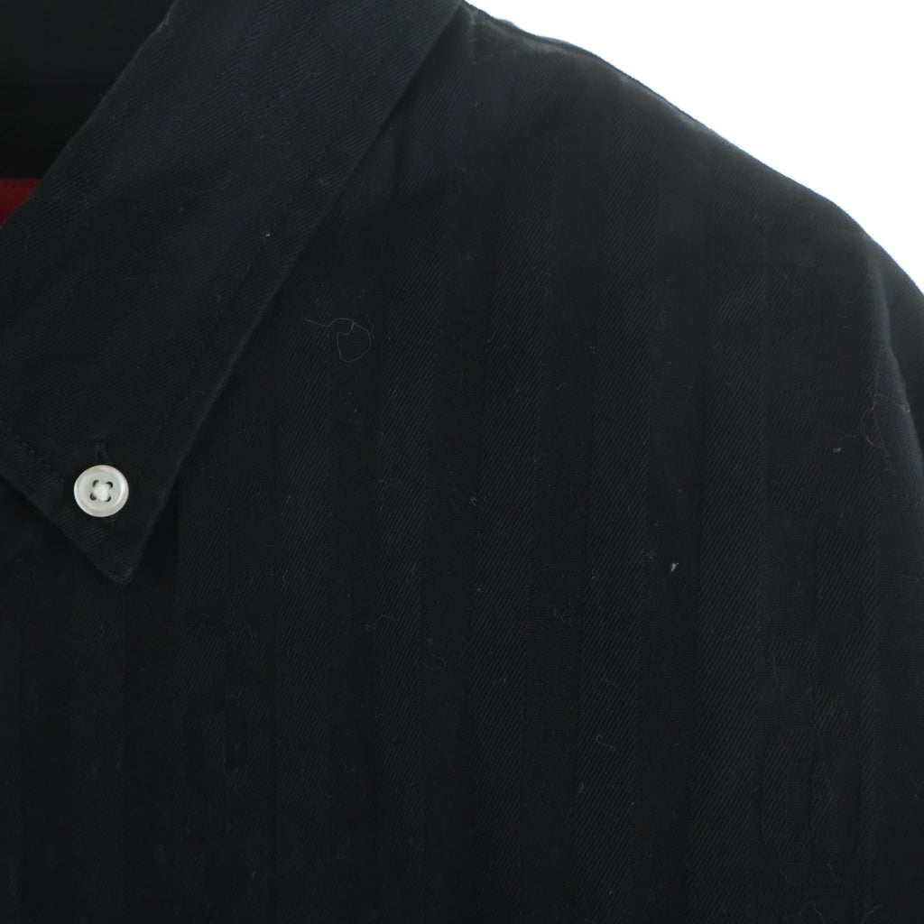 SUPREME(シュプリーム) 20AW Jacquard Stripe Twill Shirt ジャガード ストライプ ツウィル 長袖シャツ ブラック