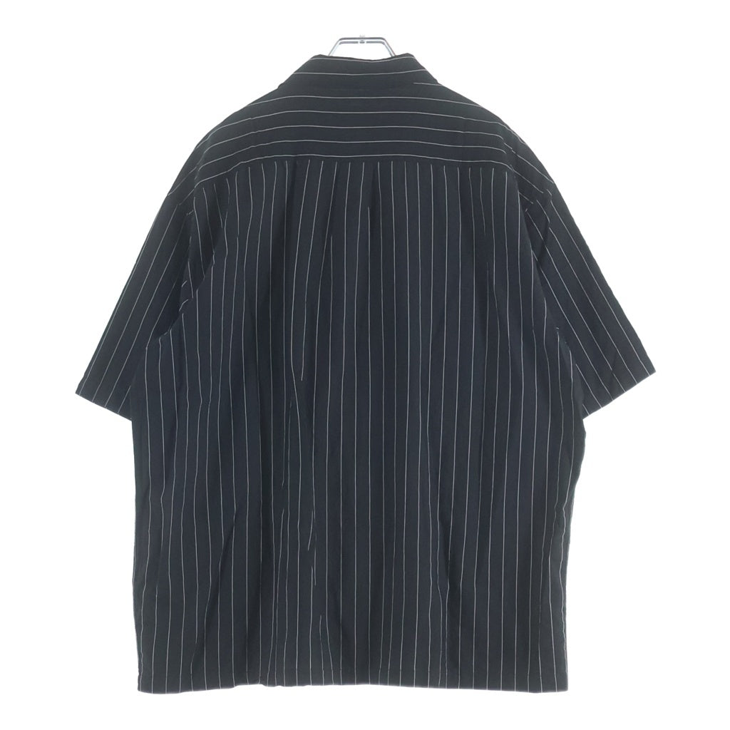 SUPREME(シュプリーム) 25SS Stripe S/S Palama Shirt ストライプ パジャマ 半袖シャツ ブラック