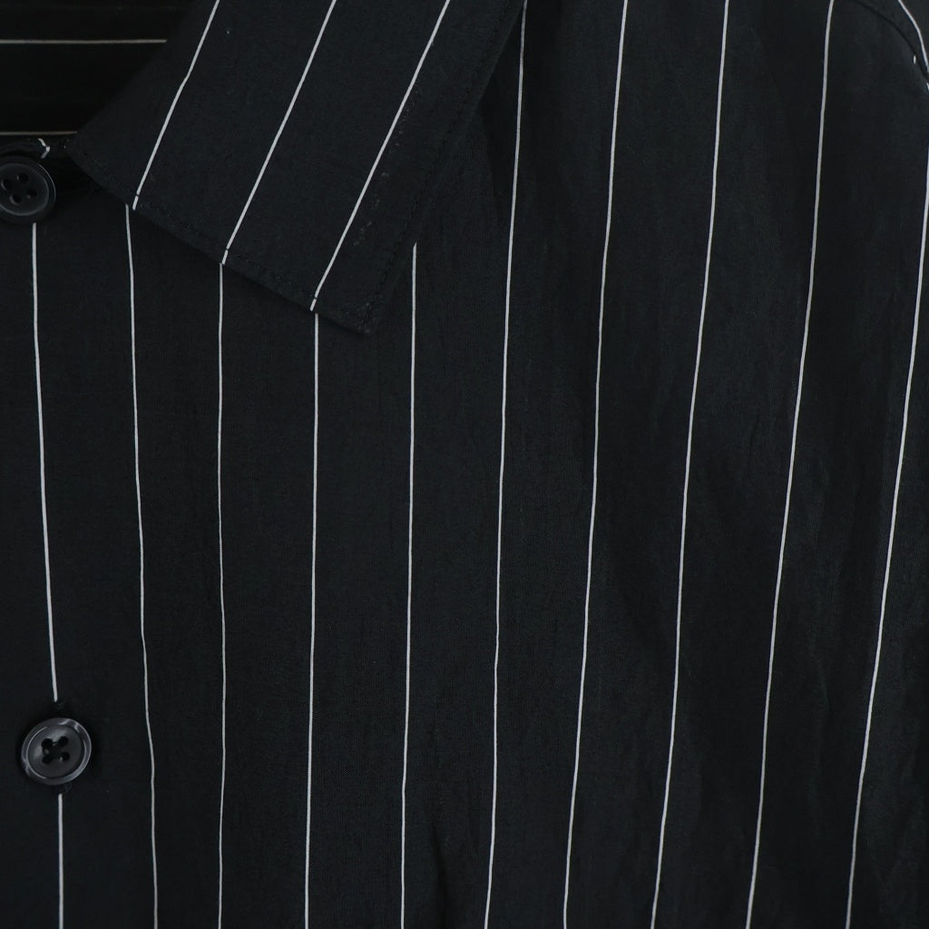SUPREME(シュプリーム) 25SS Stripe S/S Palama Shirt ストライプ パジャマ 半袖シャツ ブラック