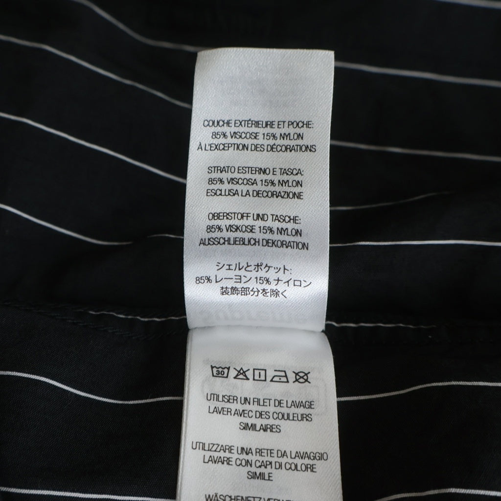 SUPREME(シュプリーム) 25SS Stripe S/S Palama Shirt ストライプ パジャマ 半袖シャツ ブラック