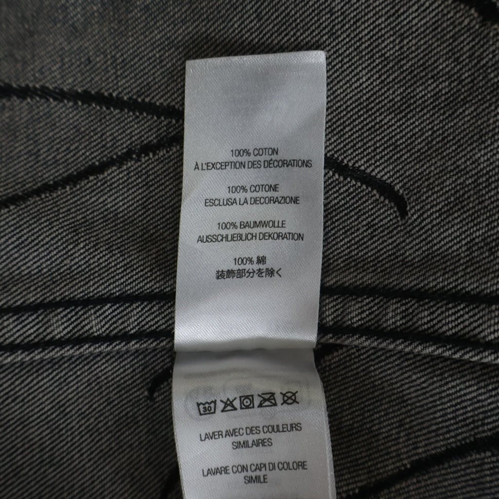 SUPREME(シュプリーム) 23AW Handwriting Jacquard Denim Shirt ハンドライティング ジャガード デニム 長袖シャツ ブラック