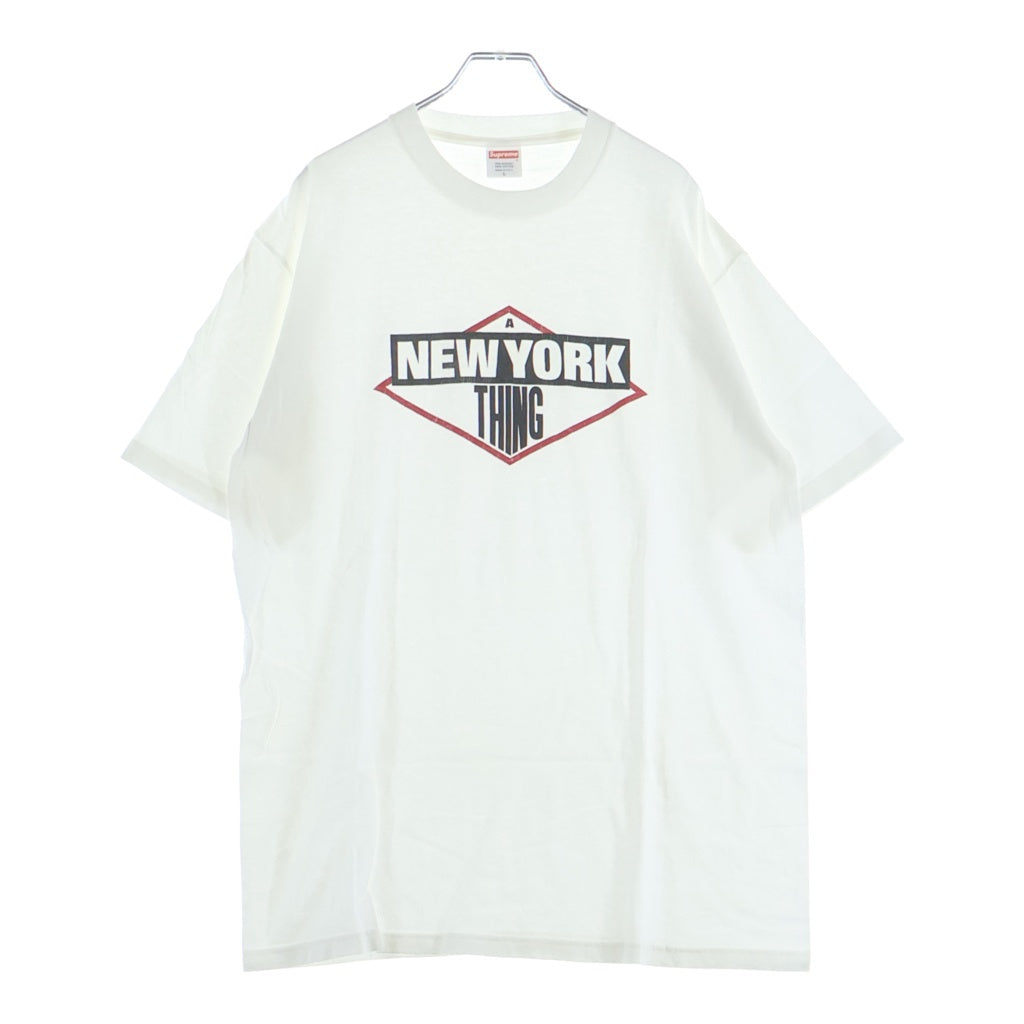 SUPREME(シュプリーム) 05SS × aNYthing A New York Thing Tee エニシング ア・ニューヨーク・シングス フロントプリント クルーネック 半袖Tシャツ カットソー ホワイト