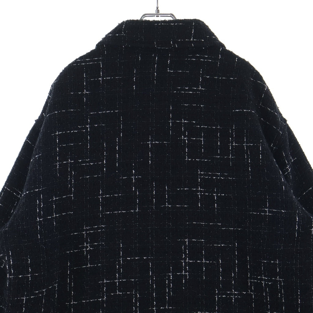 AMIRI(アミリ) Fleck Tweed Padded Over Shirt フレック ツイード パッド オーバーシャツ ブラック AMSTOS1017