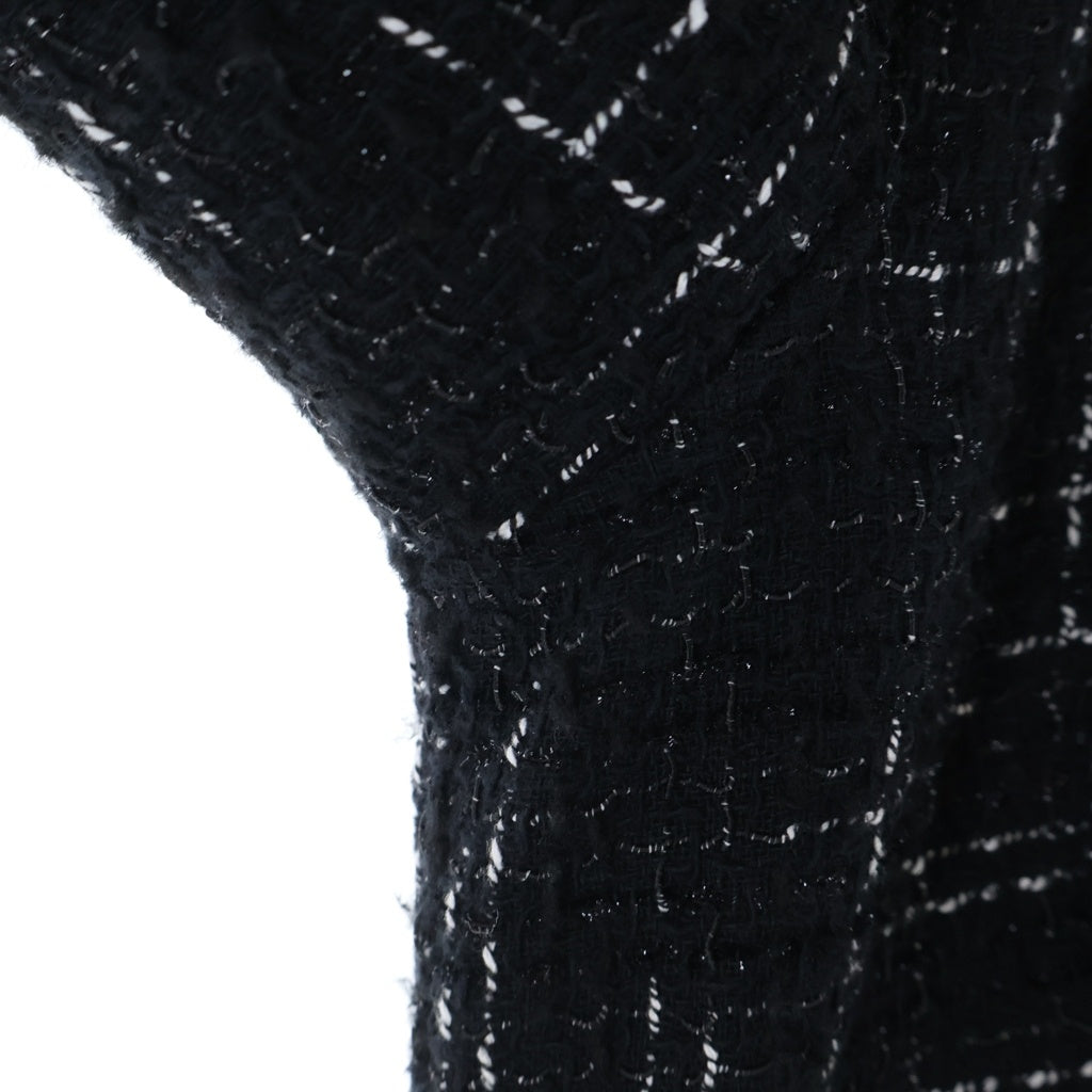 AMIRI(アミリ) Fleck Tweed Padded Over Shirt フレック ツイード パッド オーバーシャツ ブラック AMSTOS1017