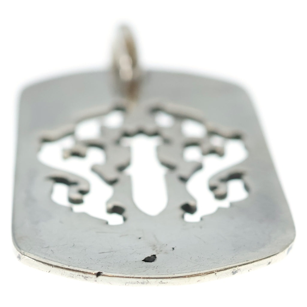 CHROME HEARTS(クロムハーツ) D TAG LRG DAGGER ヴァインダガーカットアウトドッグタグ ラージ ペンダントトップ シルバー BCA240