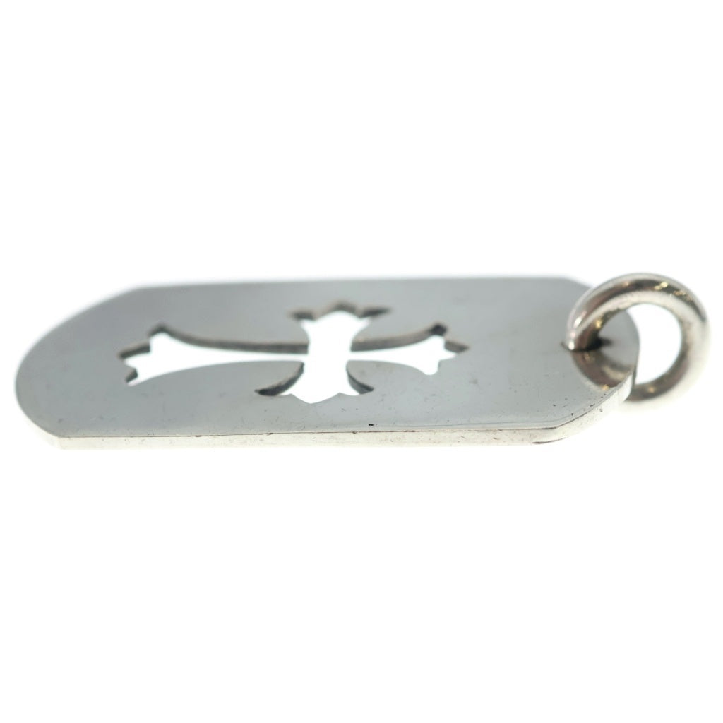 CHROME HEARTS(クロムハーツ) D TAG LRG CO CRS カットアウトクロスドッグタグ ラージ ペンダントトップ シルバー BCA239
