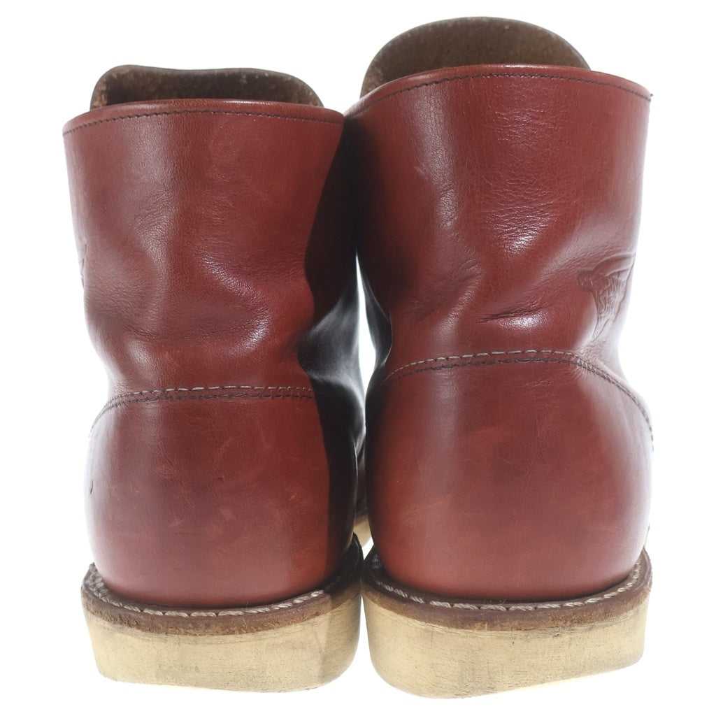 RED WING(レッド ウイング) 2011年製 6INCH PLAIN TOE IRISH SETTER プレーントゥ アイリッシュセッター レザー ハイカットブーツ ブラウン US7.5/25.5cm 9105