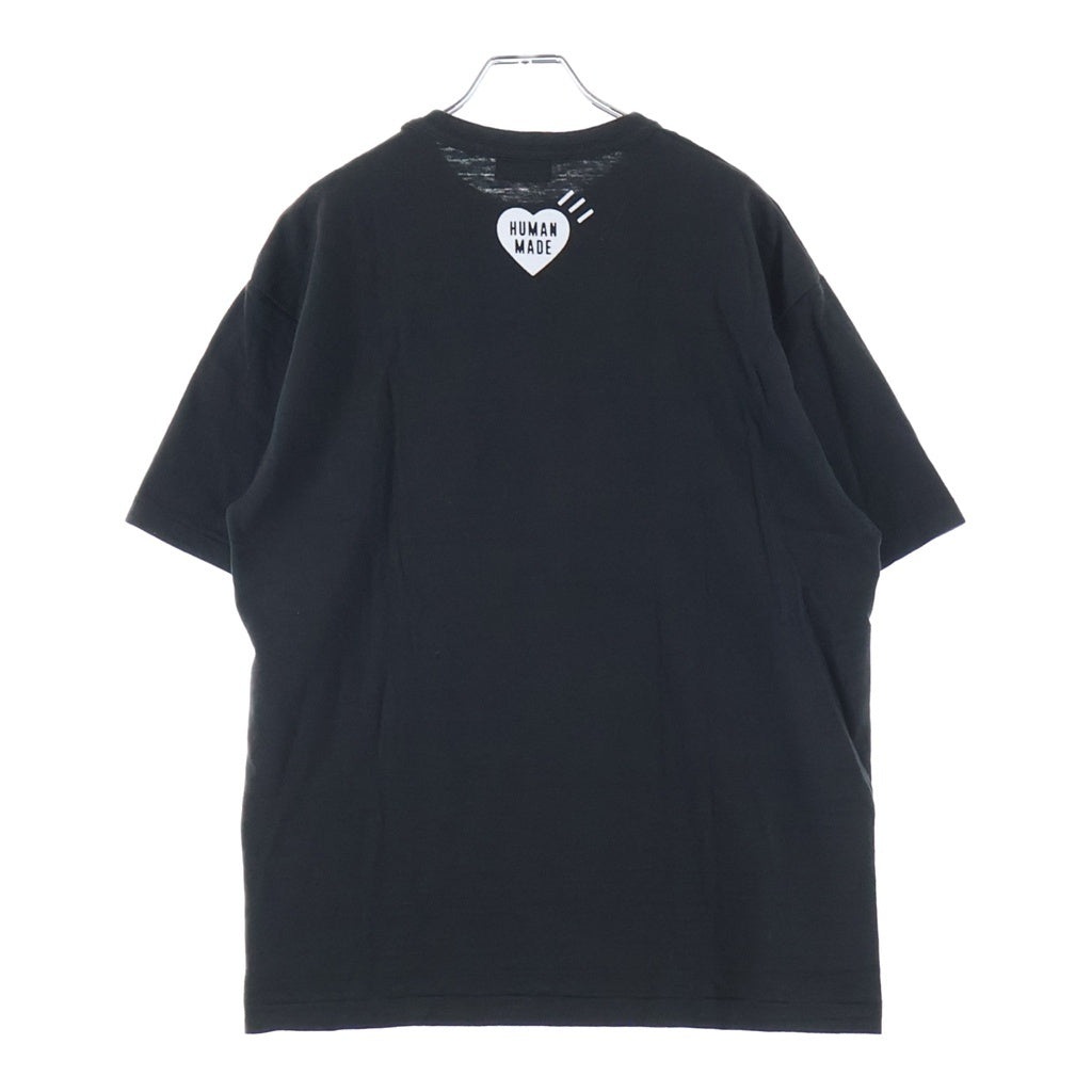 HUMAN MADE(ヒューマンメイド) Dry Alls Graphic Tee フロント プリント クルーネック 半袖Tシャツ カットソー ブラック H10604