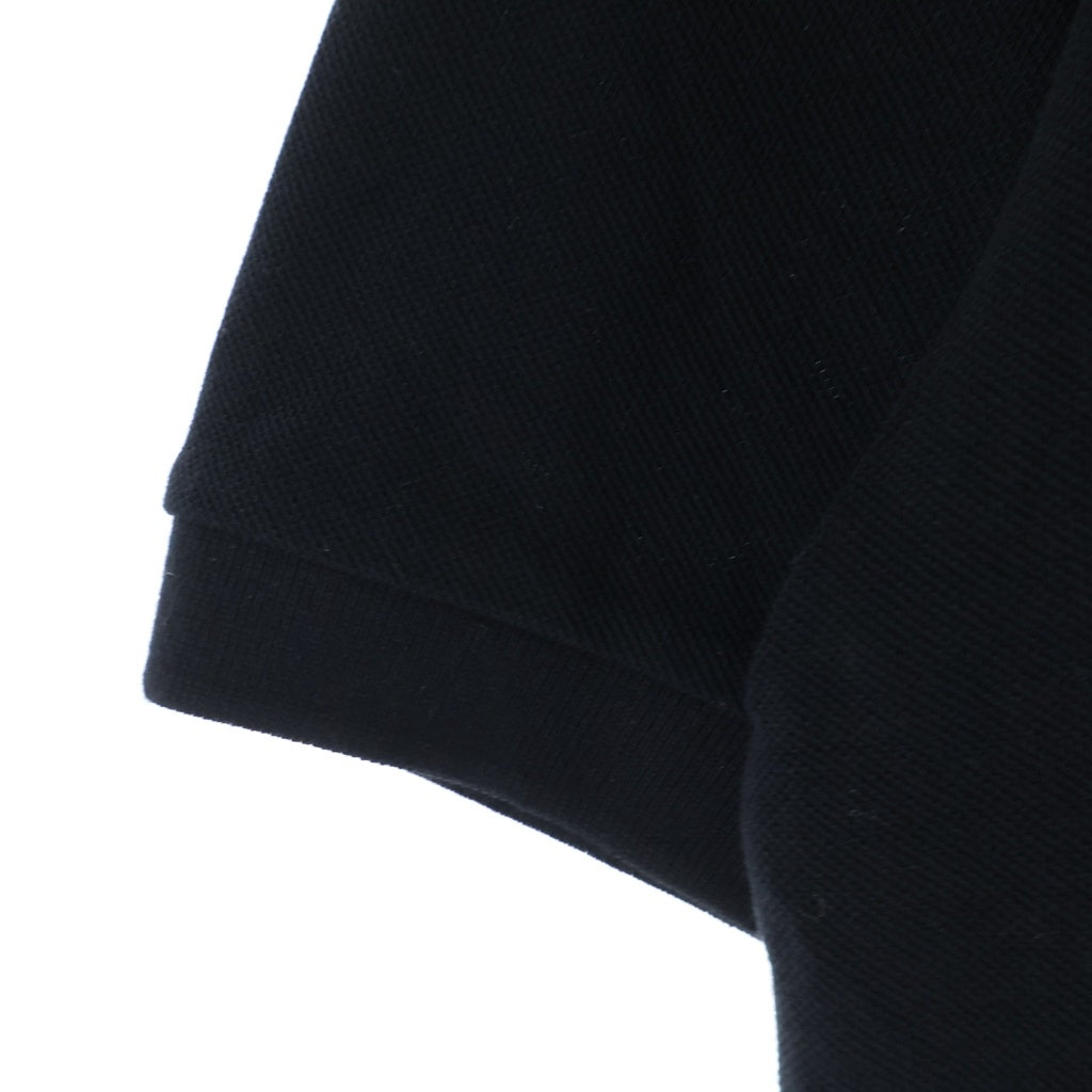 COMME des GARCONS(コムデギャルソン) Logo Embroidery ハートロゴ 胸パッチ 半袖ポロシャツ ブラック AX-T046