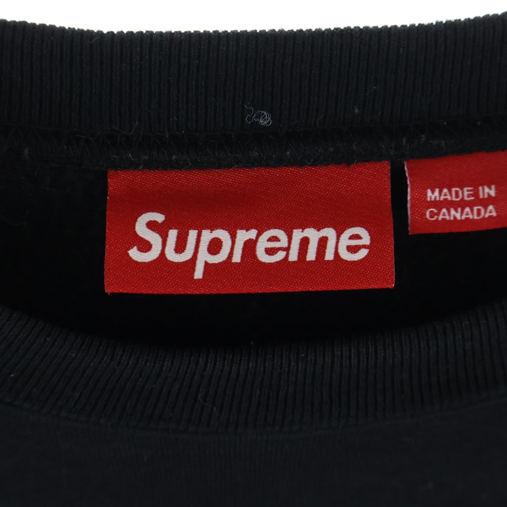 SUPREME(シュプリーム) 25AW Small Box Crewneck スモールボックス ロゴ クルーネック スウェットトレーナー ブラック
