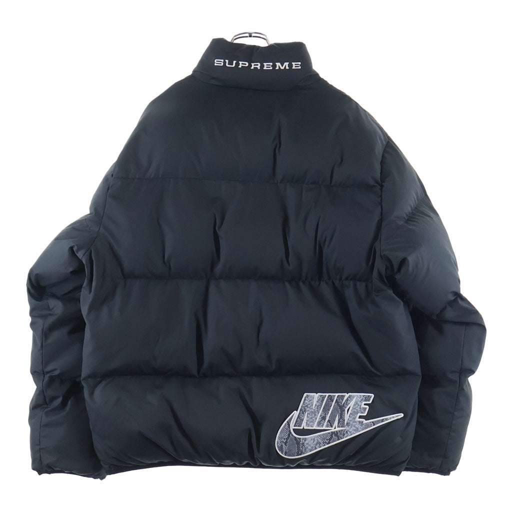 SUPREME(シュプリーム) 21SS × NIKE Reversible Puffy Jack ナイキ リバーシブル パフィー ジップアップ ダウンジャケット ブラック DB0494-010