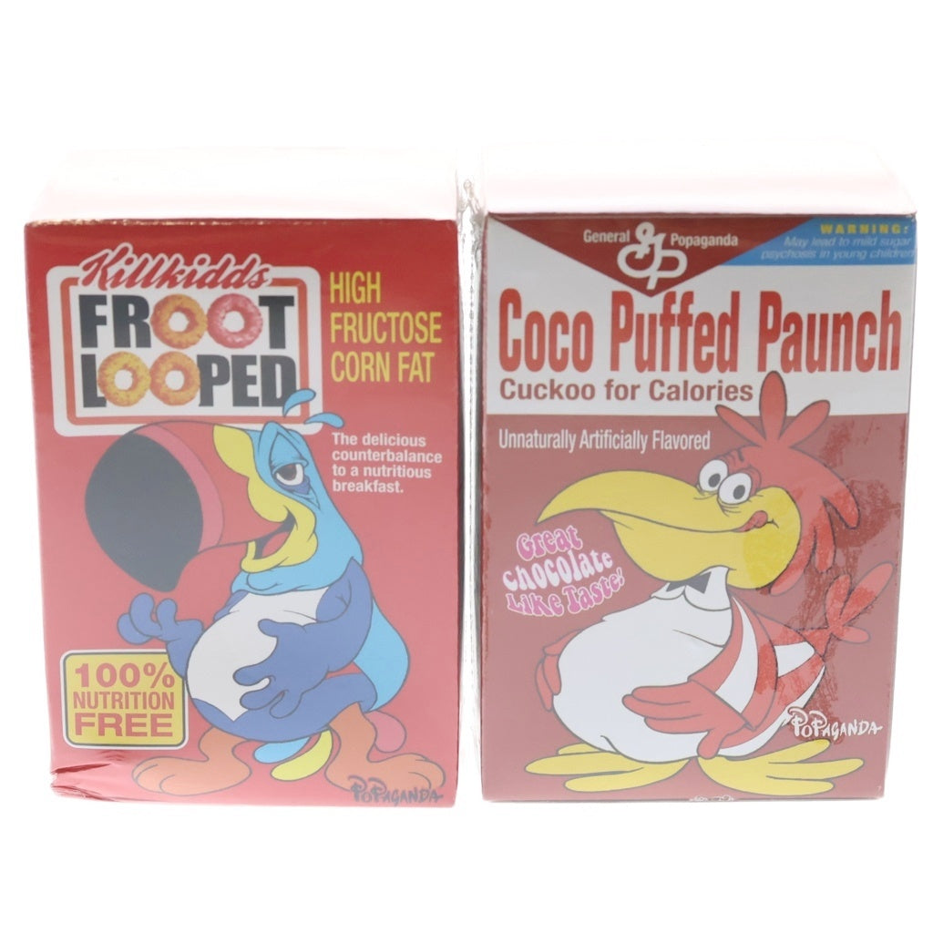 NO BRAND(ノーブランド) 【Ron English ロン・イングリッシュ】× POPAGANDA Cereal Killer ポップアガンダ シリアルキラー 2体セット ソフビ フィギュア マルチ