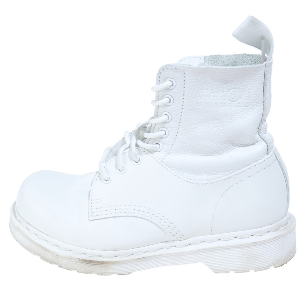 Dr.Martens(ドクターマーチン) ×MM6 Maison Margiela 1460 TWIST エムエムシックス メゾンマルジェラ 8ホール レザーブーツ ホワイト