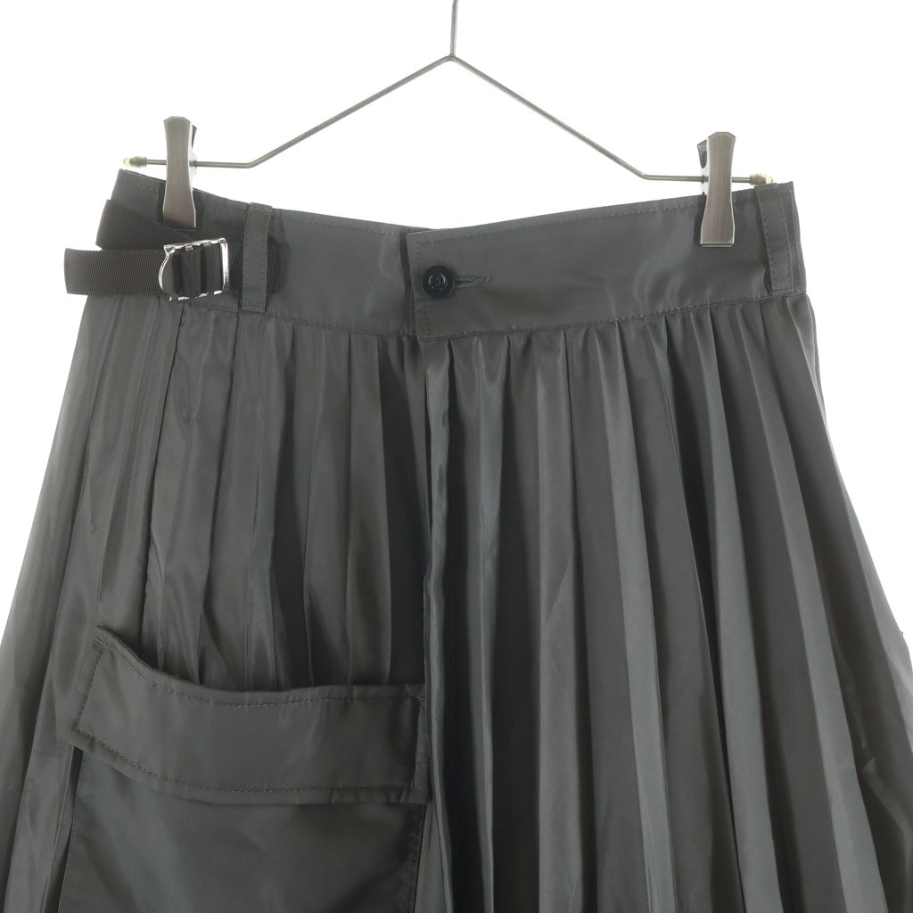 Sacai(サカイ) 24SS Nylon Twill Skirt ナイロン ツイル プリーツ