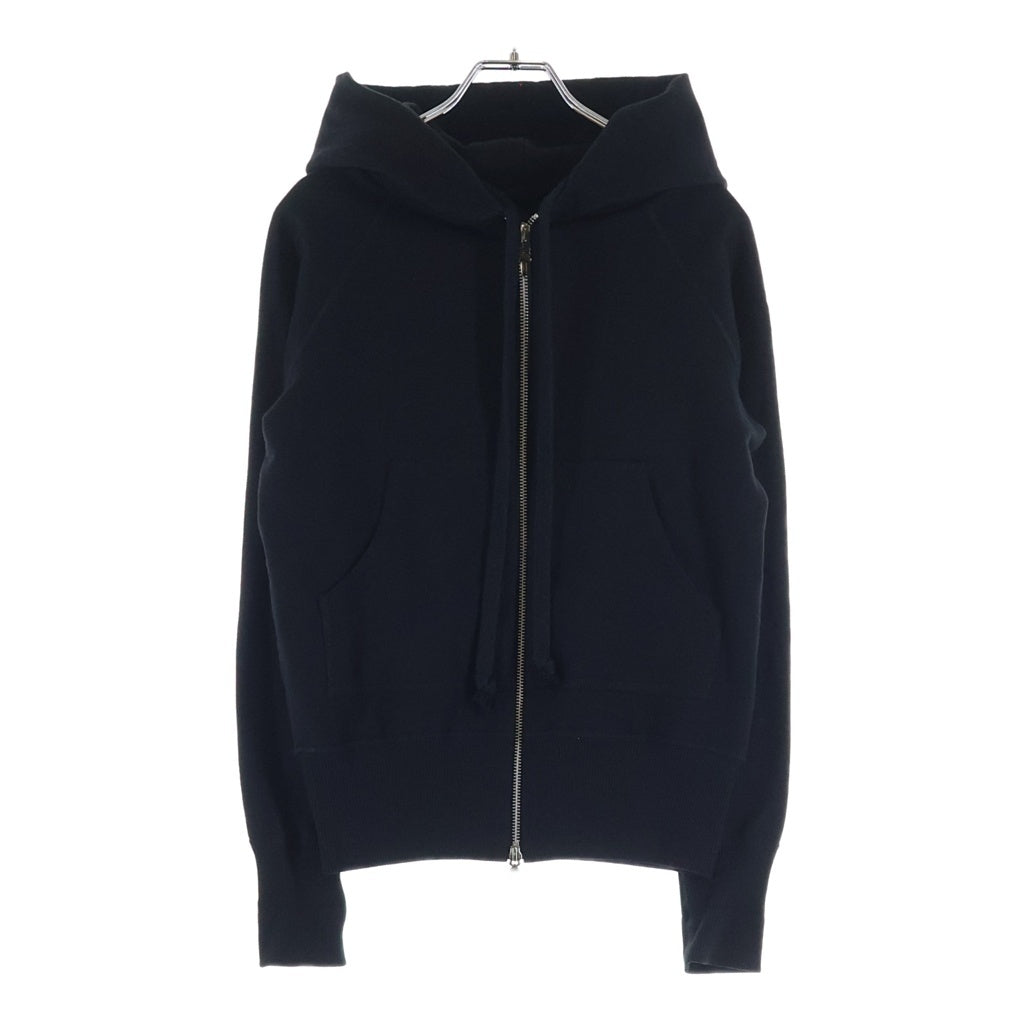 CHROME HEARTS(クロムハーツ) SWTSHRT HD 2ZIP バッククロスパッチ付き ダブルジップアップパーカー フーディ ブラック レディース