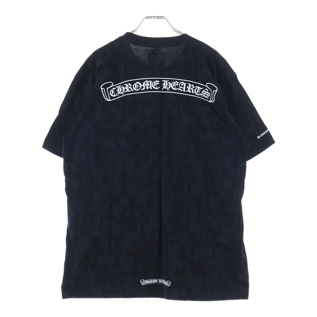 CHROME HEARTS(クロムハーツ) Graveyard Cemetery Cross S/S Tee グレイブヤードセメタリークロス半袖Tシャツ ブラック