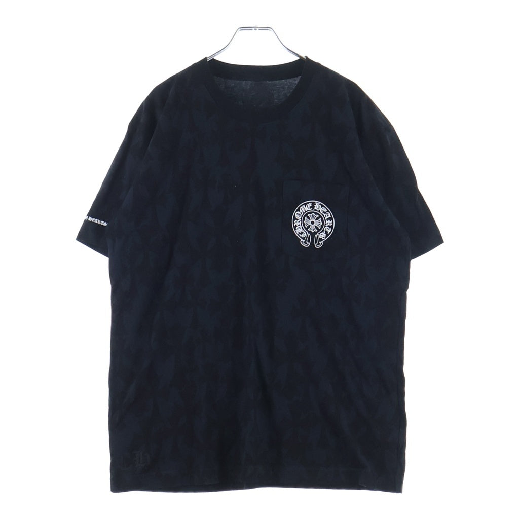 CHROME HEARTS(クロムハーツ) Graveyard Cemetery Cross S/S Tee グレイブヤードセメタリークロス半袖Tシャツ ブラック